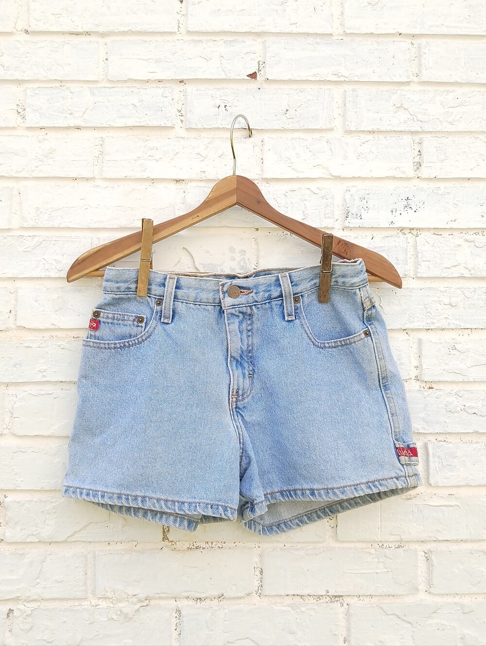 Vintage Y2K Mudd Denim Carpenter Shorts Size 5 Cotton